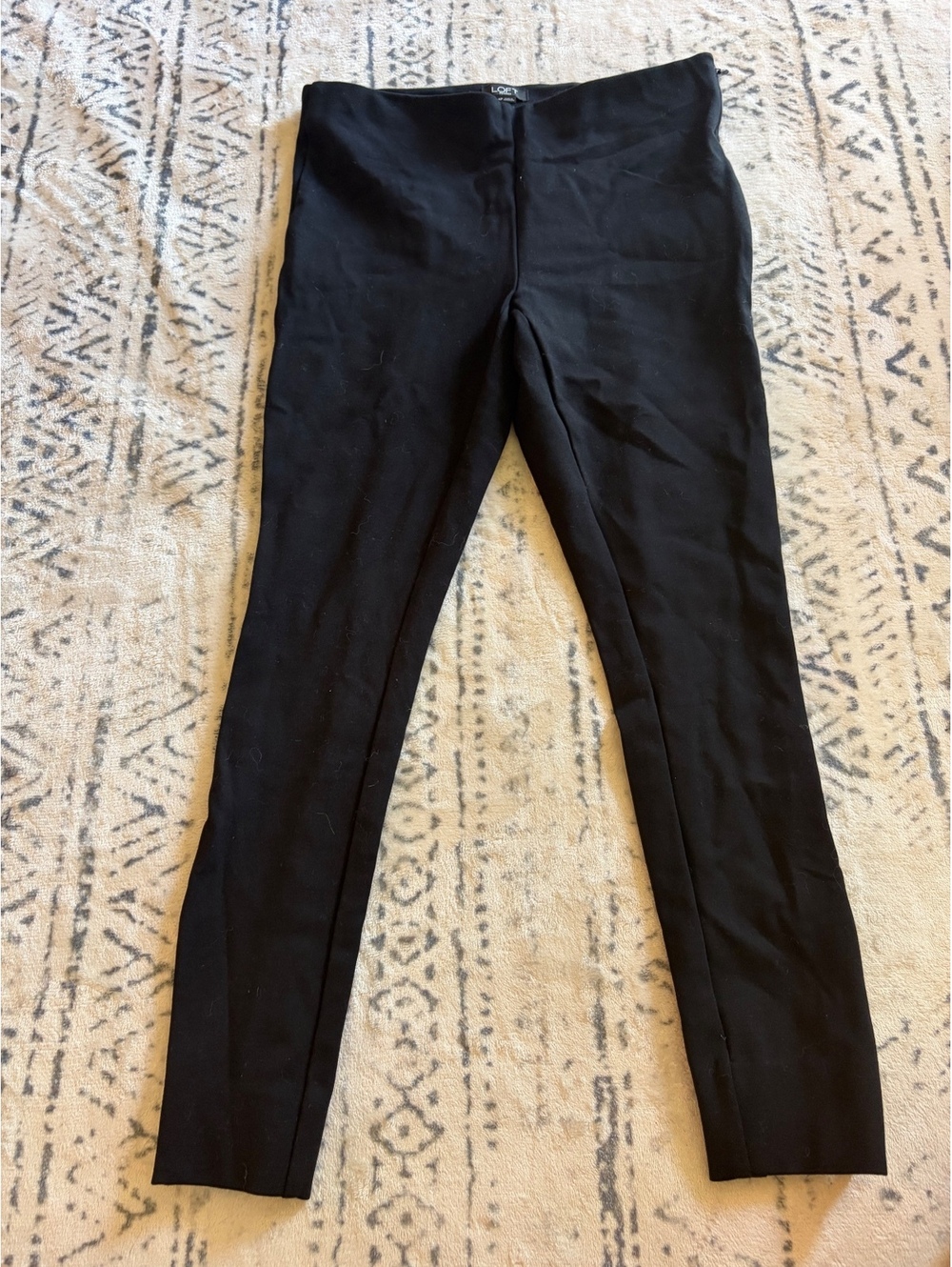 LOFT Petites Black Slim Leg Pants Size 4P